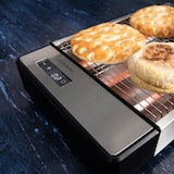 thumbnail of Tostadora plana 920W Inox 24x19 cm, Tostadora 6 niveles de tostado, Temporizador, Bandeja recogemigas extraíble Gastronoma