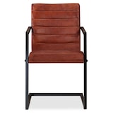 thumbnail of vidaXL Eetkamerstoelen 2 st echt leer bruin