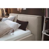 thumbnail of KAWOLA Bett CARLO Polsterbett Stoff taupe 200x200cm