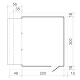 thumbnail of Quiosco de madera M150AZ – 303 x 199 cm – 6 m²