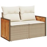 thumbnail of vidaXL Garten-Sofa-Set 13 pcs Beige, Creme 110 x 55 x 71 cm
