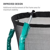 thumbnail of Jumpstarter Trampolin 2,5 m Ø Netz 120 kg max. 195 cm Ø Sprungfläche Türkis