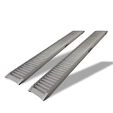 thumbnail of TRUTZHOLM 2 x Profi Schwerlastrampe 200 cm Traglast 2000 kg Alu grau Verladerampe Auffahrrampe
