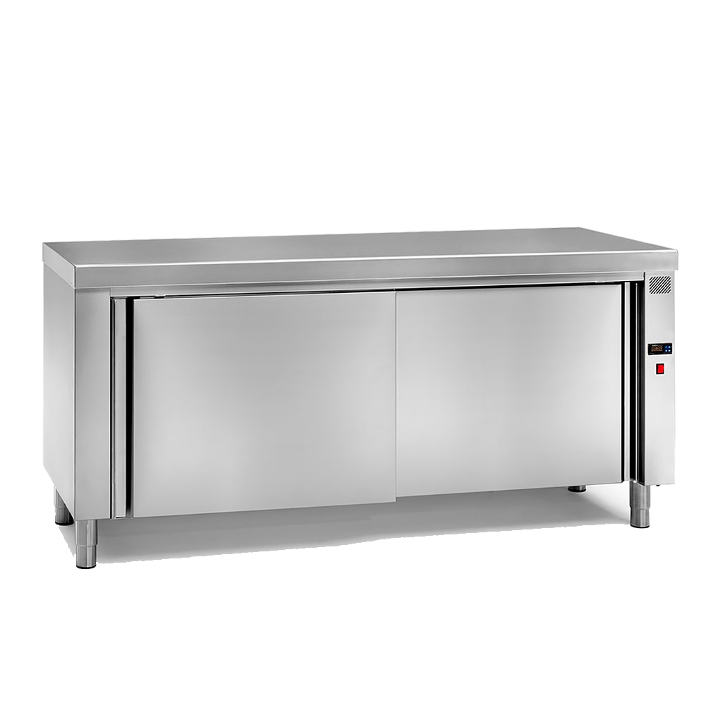 Mesa caliente central -Disform, INOX, 1400x700x850mm