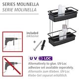 thumbnail of WENKO Wandregal Mod. Molinella 2 Etagen Schwarz