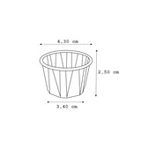 thumbnail of MONOUSO - Contenitore di Carta Plisato di 30ml (5000 Pezzi)
