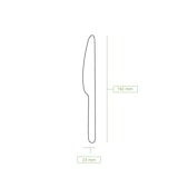 thumbnail of BIOZOYG 100 Stück Einwegmesser 18cm robustes Holzbesteck Umweltfreundliche Holzmesser Partybesteck aus nachhaltigem Holz extra stabile Qualität