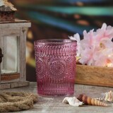 thumbnail of Trinkgläser lila 280ml Wasergläser Saftgläser Vintage Retro Boho 4Stück