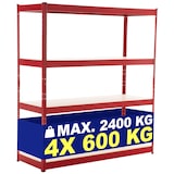 thumbnail of Schwerlastregal 160x60x180 cm rot