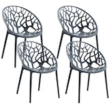 thumbnail of CLP 4 delige set tuinstoelen Hope Kunststof HBT: 80x59x60 cm antraciet