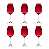 thumbnail of Verre à pied rouge Santa 35 cl x6 -  35.00 cl Rond Verre Cristallin Table Passion 6.00x6.00 cm