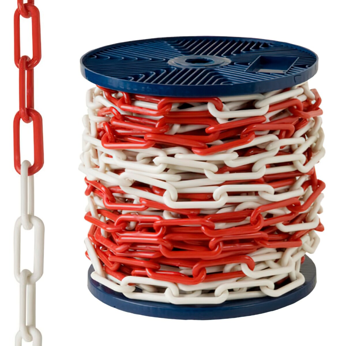 Zweifarbige Kunststoffkette 8 mm. Rolle 25 Meter