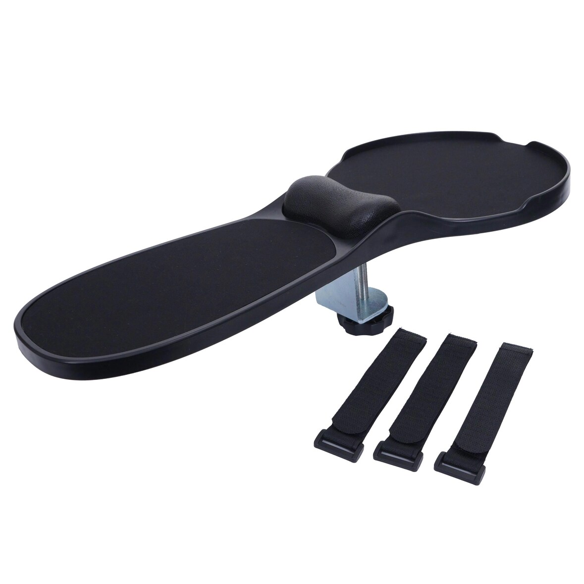 2in1 Armauflage mit Mauspad HWC-N76, Tisch-/Armlehnen-Mousepad Gelenkstütze Handgelenkkissen ergonomisch 90° verstellbar