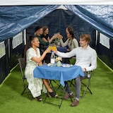 thumbnail of Relaxdays Seitenteile für Pavillon, 6er Set, 2x3m, wasserdicht, Fenster & Tür, PE, Seitenwände mit Klettverschluss, blau