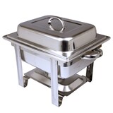 thumbnail of Chafing Dish Edelstahl Speisenwärmer 1/2  Warmhaltebehälter 4,0 Liter