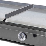 thumbnail of MBH - Gasgrill Bratplatte 400x400+400x400 mm mit Kochfeld für die Gastronomie. Zwei-Zonen Fry Top aus laminiertem Stahl für Bars und Restaurants.