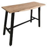 thumbnail of SIT Möbel bartafel in acacia met echte boomrand, frame antiek zwart|B124,5 x D51 x H112cm|07107-68|Serie TABLES & BENCHES