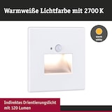 thumbnail of Paulmann LED Wandeinbauleuchte Edge Quadro  eckig 80x80mm  1,2W 25lm 230V  2700K Weiß matt 93133