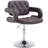 thumbnail of Sedia lounge Dublin in similpelle marrone