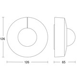 thumbnail of Bewegungsmelder IS 345 COM1 - Aufputz rund, Passiv Infrarot, 2,8 m optimale Montagehöhe, 360 ° Erfassungswinkel, IP54