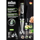 thumbnail of Braun MQ 9138XI MultiQuick 9 Stabmixer-Set schwarz mit Kaffee-/Gewürzmühlen-Zubehör