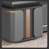 thumbnail of Moderner Chefschreibtisch 160 cm Grau – Design Bürotisch mit Sideboard Executive Desk
