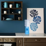 thumbnail of Relaxdays Wasserspender mit Tank & Zapfhahn, Tisch Trinkwasserspender Büro, 4,5 l, Kunststoff, H x D: 47,5 x 17 cm, blau