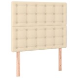 thumbnail of vidaXL Kopfteil Creme 90x5x118/128 cm Stoff
