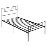 thumbnail of HOMCOM Estrutura de Cama Individual de Metal  com Cabeceira 95x196x100cm Preto