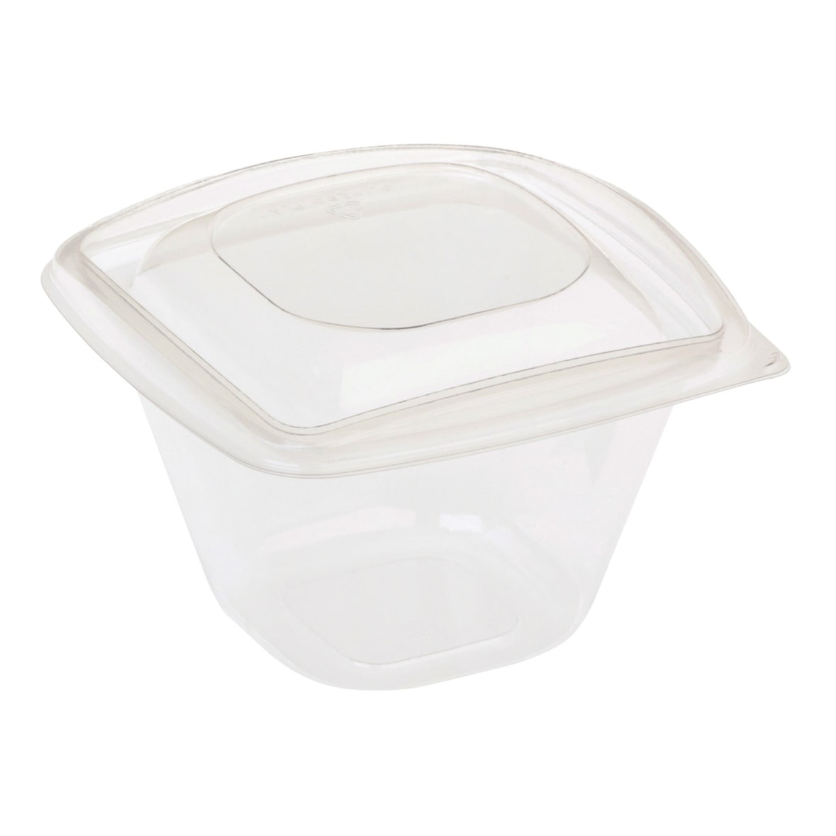 40x BIO Salatschalen mit Deckel aus Bio-Kunststoff (PLA) transparent 480ml