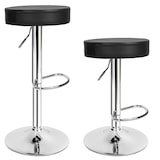 thumbnail of tectake 2 sgabelli da bar Sebastian in similpelle - nero - 401562