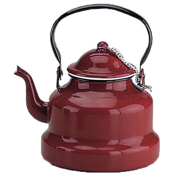 IBILI cafetera pava de acero esmaltado ROJA 1 L 910410 pack de 6 unidades