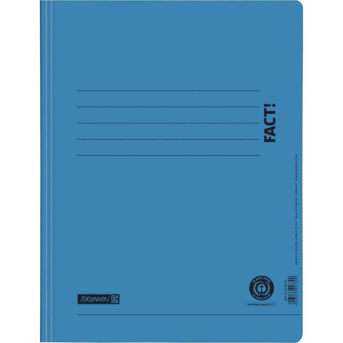 BRUNNEN Papp-Schnellhefter FACT! türkis 102010456