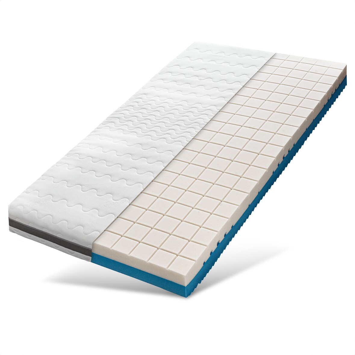 Sleepneo - Matratze 160x200 H2 H3, Höhe 18cm, 7 Zonen Kaltschaummatratze 160 x 200 mit hochwertigem Doppeltuchbezug, Hergestellt in Europa