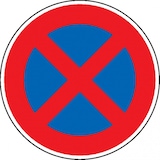 thumbnail of Verkehrszeichen Absolutes Haltverbot, Nr.283, Aluminium RA1, Anti-Sticker, Ø 600mm