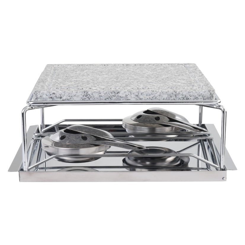 Eva grill de table en pierre naturelle 23x23 cm