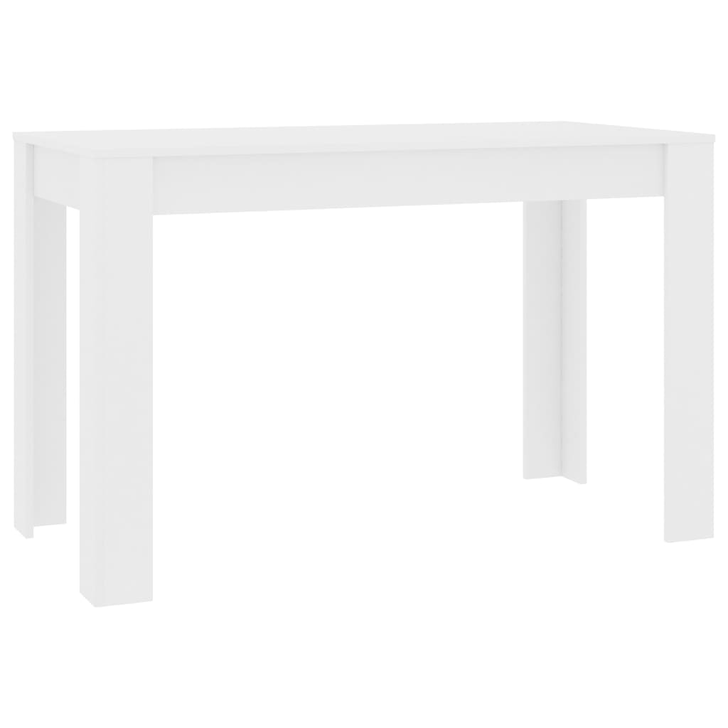 vidaXL Eettafel wit 120×60×76 cm spaanplaat