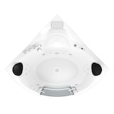 thumbnail of Whirlpool Pool Badewanne Eckwanne Wanne W70-TH-SC 150x150cm mit Tür Walk-in-Pool aktive Schlauch-Reinigung
