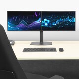 thumbnail of ACT AC8332 Gasveer Monitor bureausteun | 2 schermen tot 27” | VESA | Kantelen - Roteren - Zwenken | Hoogte Verstelbaar | Ergonomisch