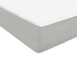 thumbnail of vidaXL Boxspringbett mit Matratze & LED Hellgrau 80x220 cm Samt