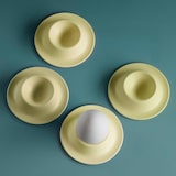 thumbnail of 4-delige set eierdopjes Ø 8,5 cm, H: 2 cm, melamine, geel