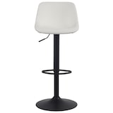 thumbnail of Conjunto de 2 bancos de bar Loft branco/couro sintético