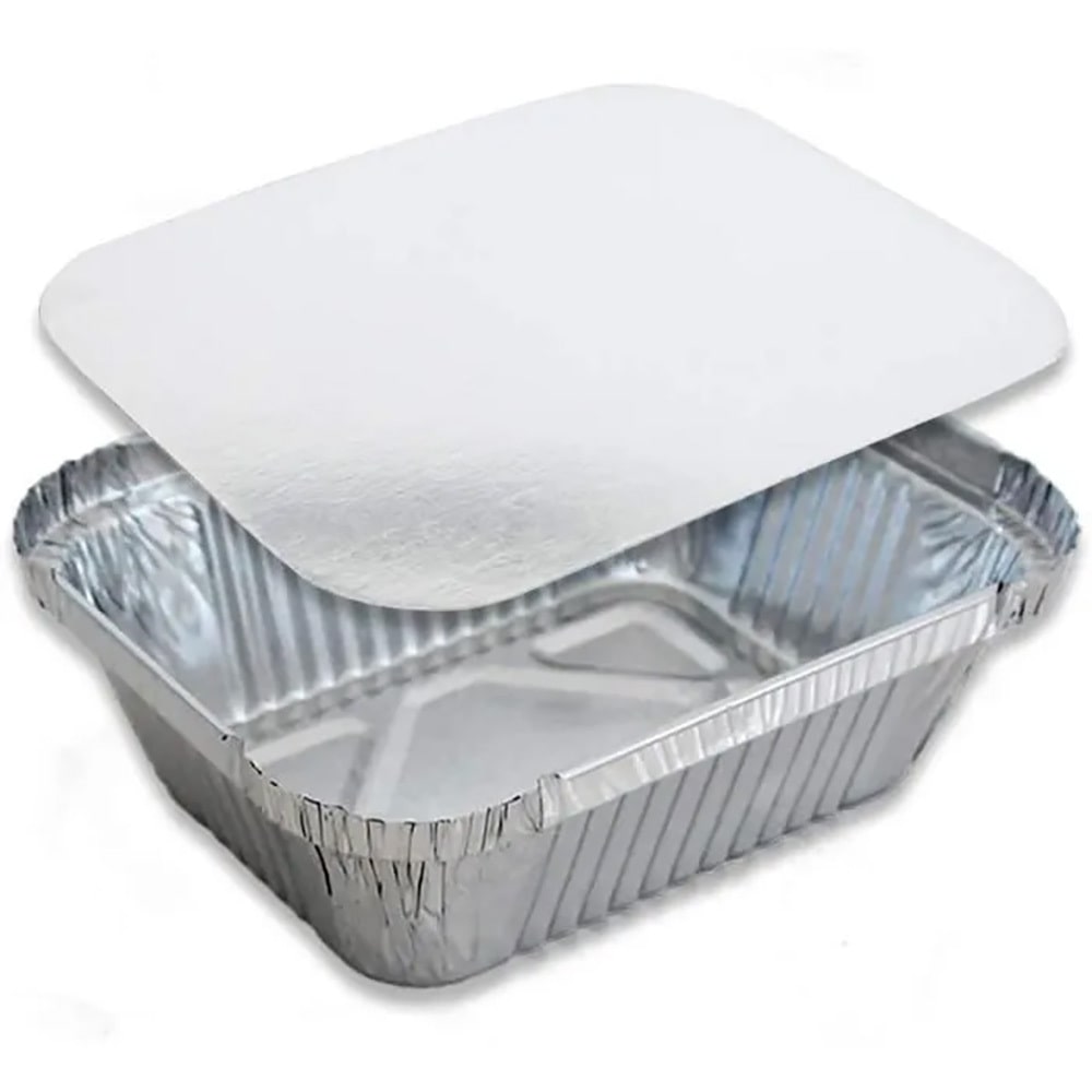 Barquette aluminium 670 cc + couvercle alu/carton par 1000