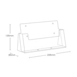 thumbnail of Tisch-Prospekthalter DIN A5 quer, 1 Fach