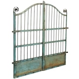 thumbnail of Biscottini Eingangstore 115x6x115 cm - Gartentor für den Außenbereich - Gartenzaun - Hellblaues Schmiedeeisentor