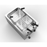 thumbnail of METRO Professional Cozedor de massa elétrico GNC1025, aço inoxidável, 35,4 x 63,3 x 44,6 cm, 25L, 3200 W, 3 cestos, prateado