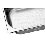 thumbnail of Perforierter Gastronormbehälter aus Edelstahl GN1/2 P100mm - 6,2 Liter - Equipementpro