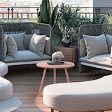 thumbnail of Couchtisch CAKOT - Kunststoff Pink 50x50x40 cm | Sofatisch Rund Beistelltisch Wohnzimmertisch Klein