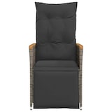 thumbnail of vidaXL Tuinstoelen 2 st verstelbaar met kussens poly rattan grijs