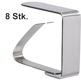 thumbnail of Tischklammern Klammern Tischhalter 8 Stk 4,5x1,5x5,5cm Edelstahl Tisch Decken
